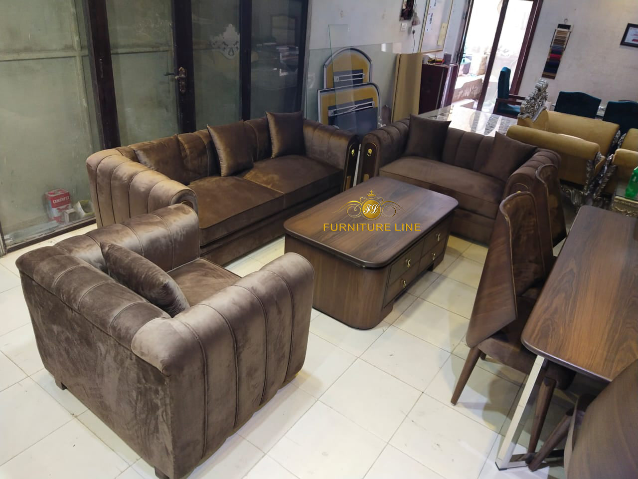 Chocolate Sofa Set
