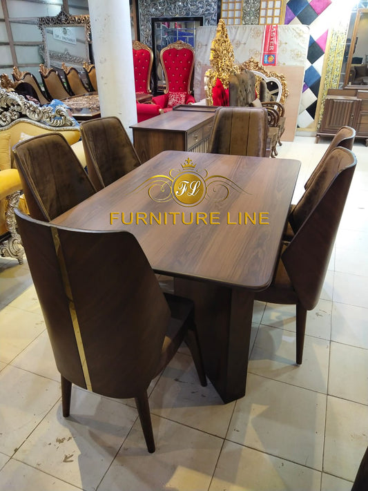 Brass Line Dining Set