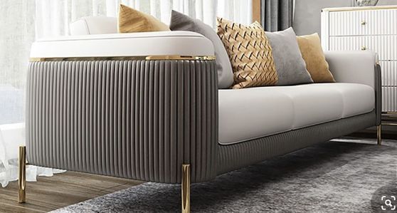 Black and white Sofa set #502